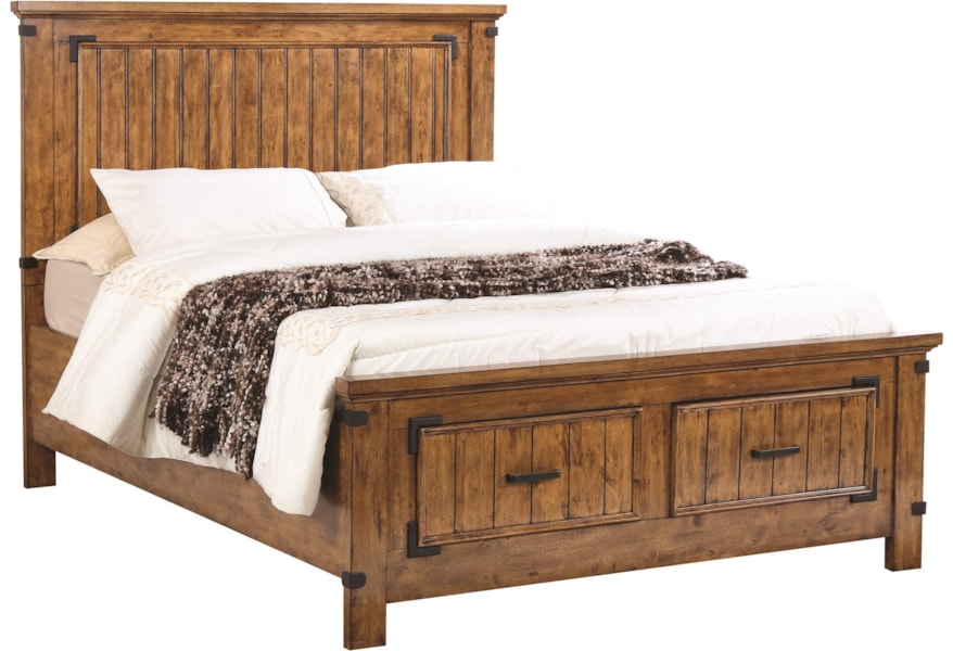 Coaster Brenner Queen Storage Bed With Dovetail Drawers A1 Furniture Mattress Panel Beds