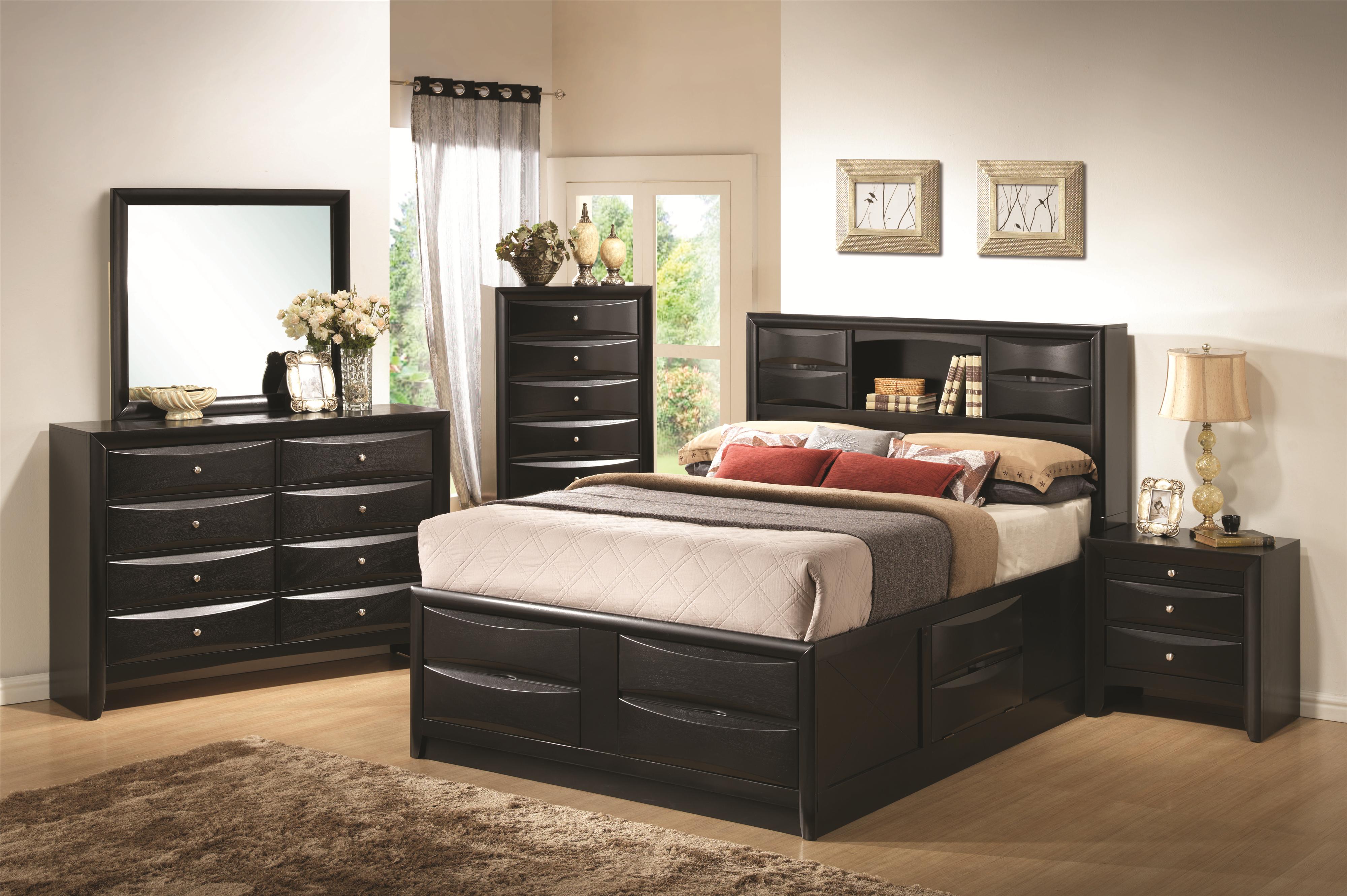 Coaster Queen Size Bookcase Chest Bed