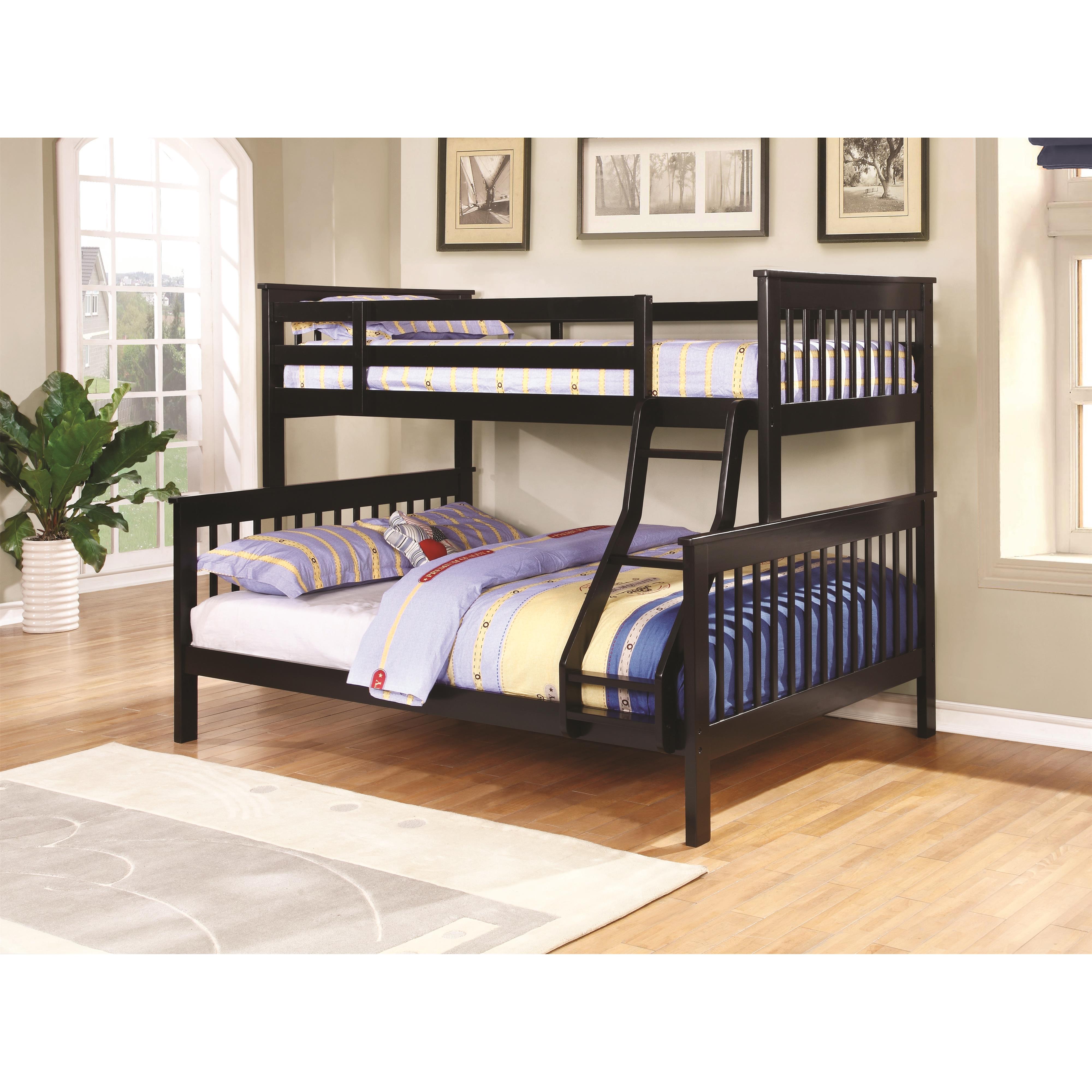Coaster Bunks 460259 Traditional Twin Over Full Bunk Bed Lapeer