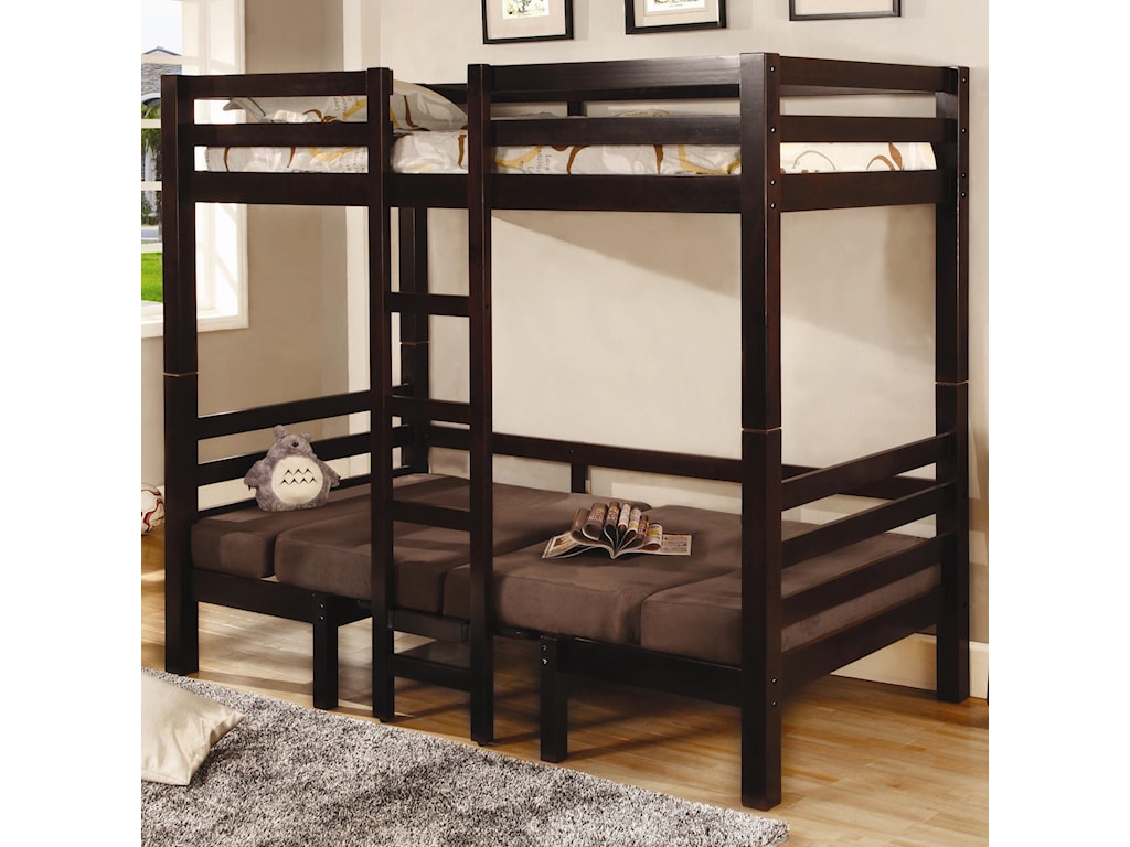 Coaster Bunks Twin Over Twin Convertible Loft Bed A1 Furniture