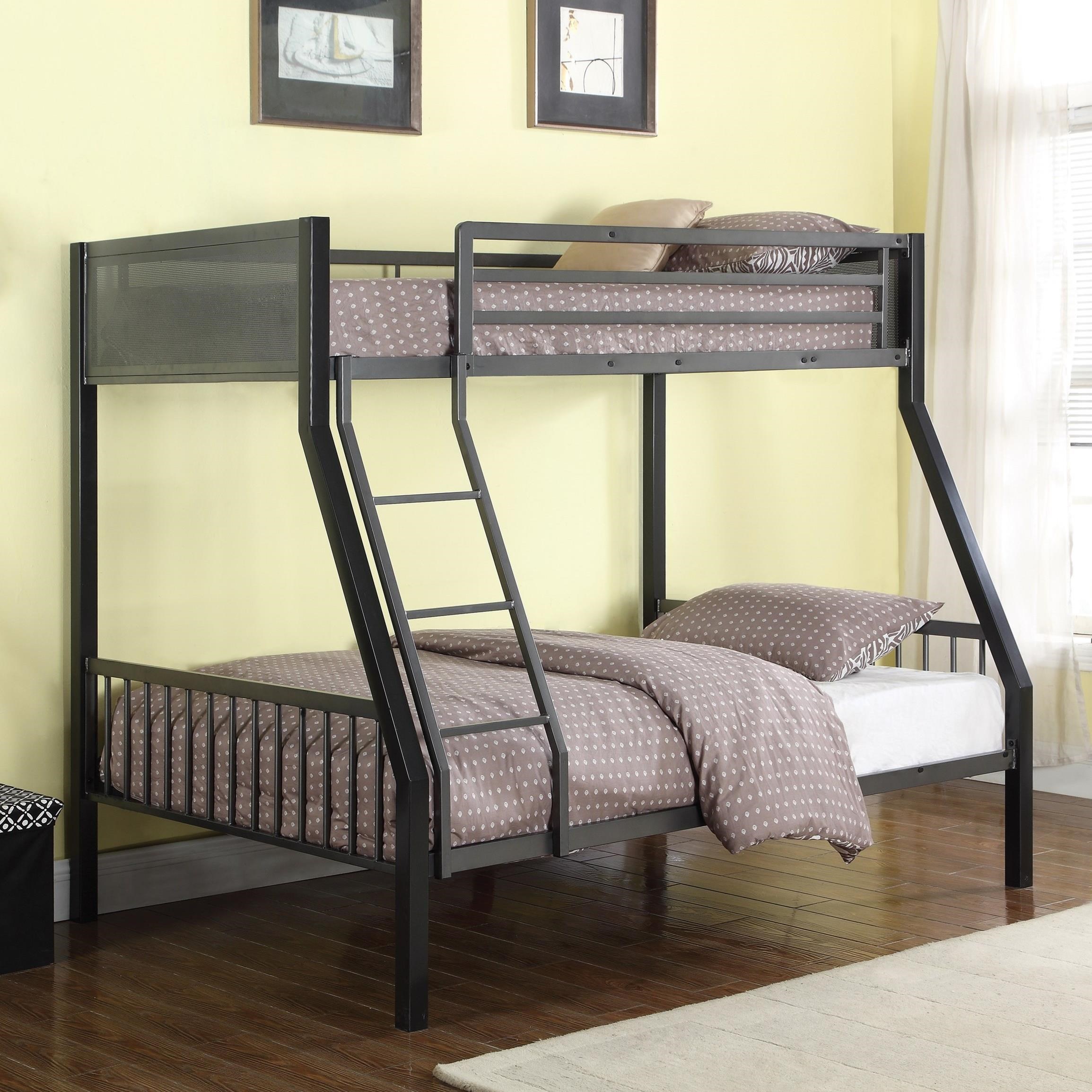 coaster bunk beds twin over full