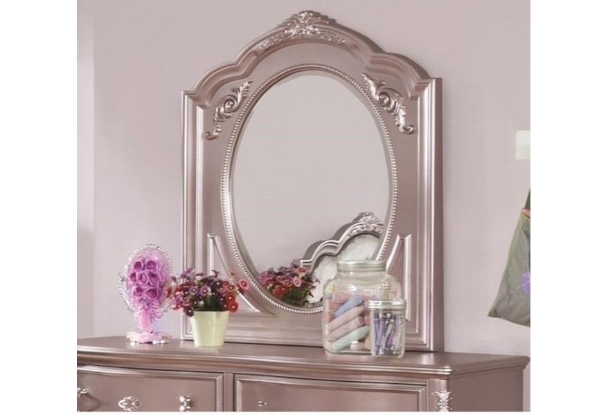 Coaster Caroline 400894 Framed Oval Mirror Dunk Bright