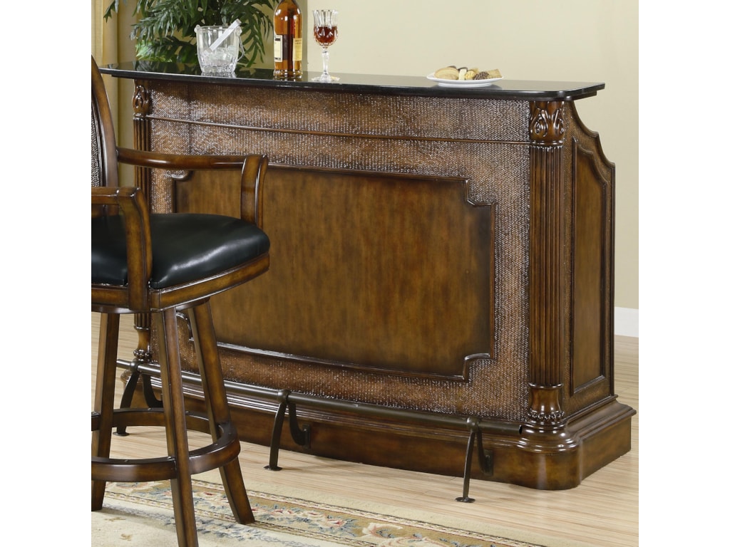 Fine Furniture Clarendon 100173 Traditional Bar With Marble Top