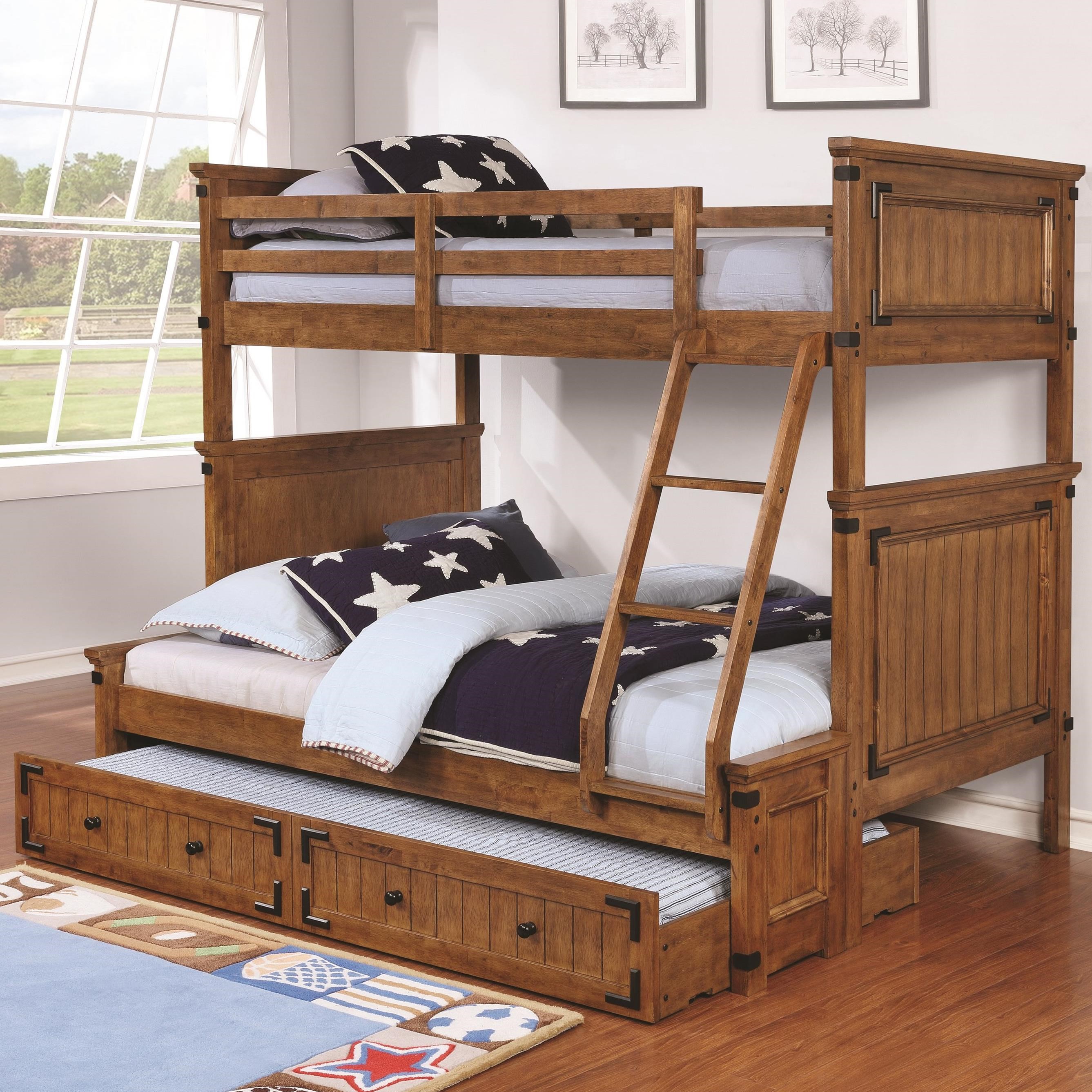 wood bunk beds twin over full