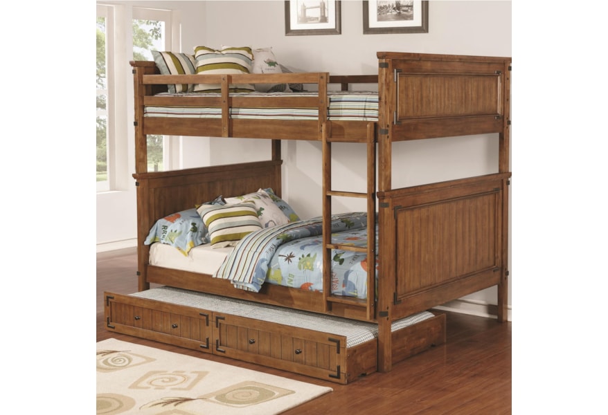 Coaster Coronado Bunk Bed 460118 Casual Wooden Full Over Full Bunk