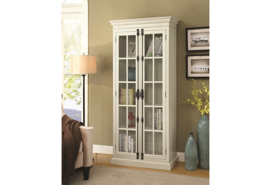 Coaster Curio Cabinets White Curio Cabinet Furniture Superstore