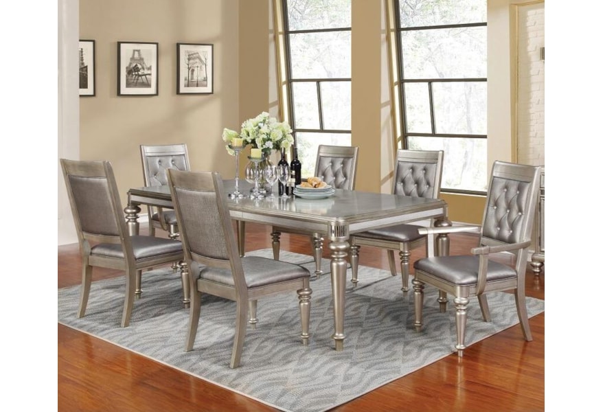 Coaster Danette Rectangular Dining Table Set With Leaf Value City Furniture Dining 7 Or More Piece Sets
