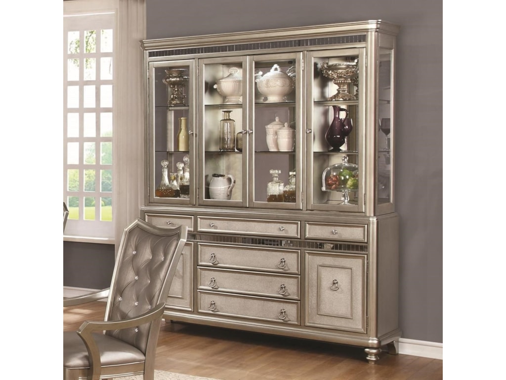 Danette Server And China Cabinet With Led Lighting By Coaster At Value City Furniture