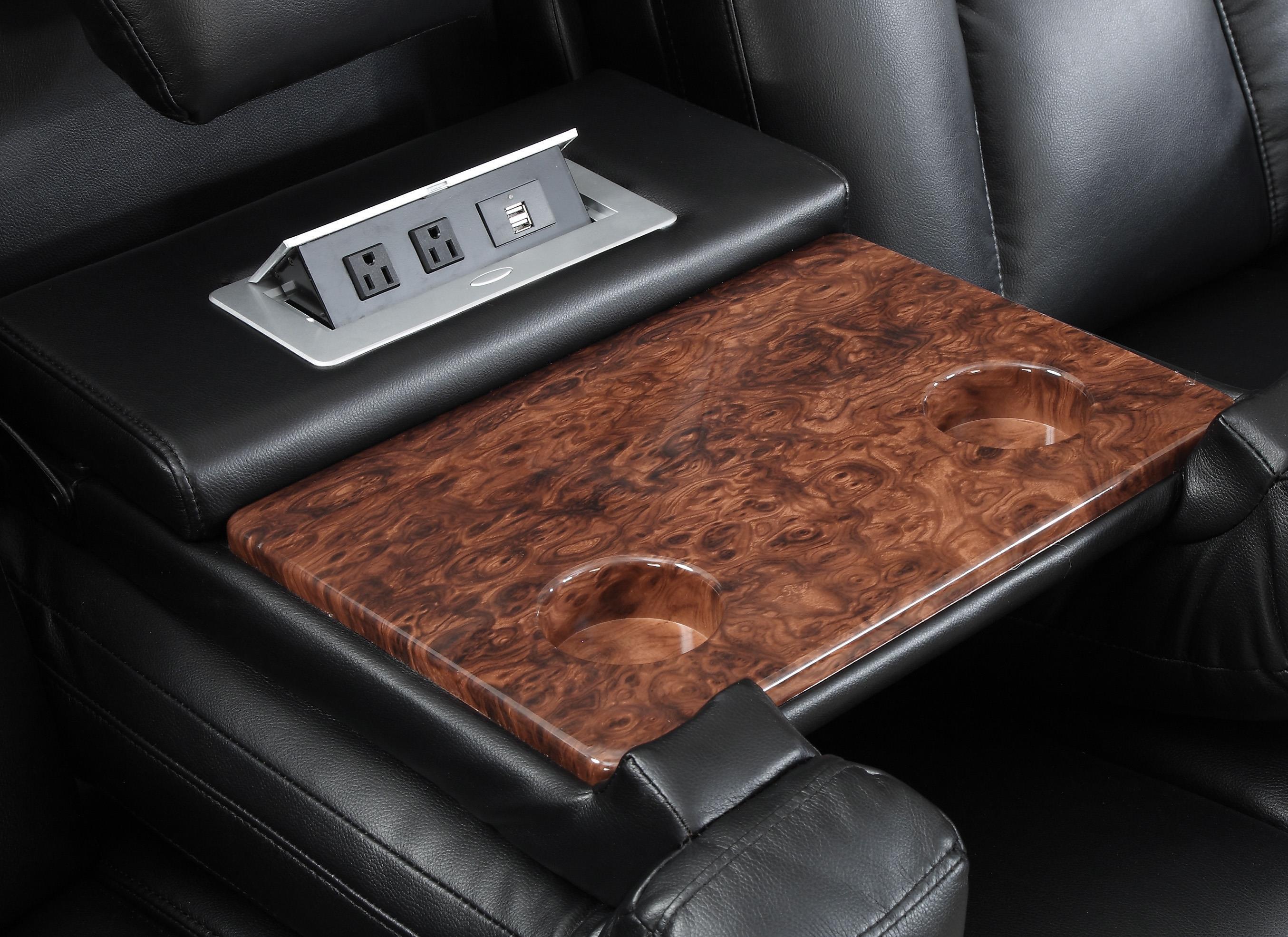 Coaster Delange Reclining Power Sofa With Adjustable Headrests