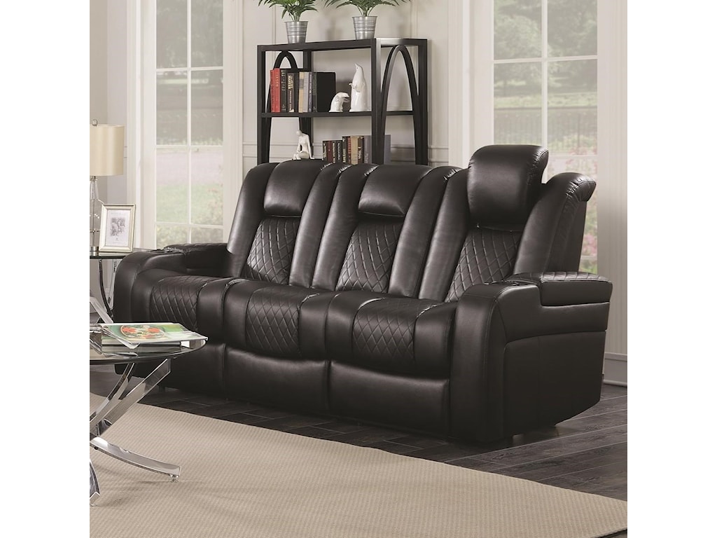 Coaster Furniture Delangelo 602301p Casual Power Reclining Sofa
