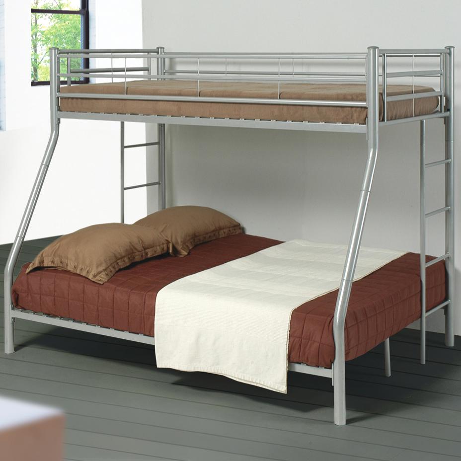 Coaster Denley Metal Twin Over Full Bunk Bed Standard Furniture Bunk Beds