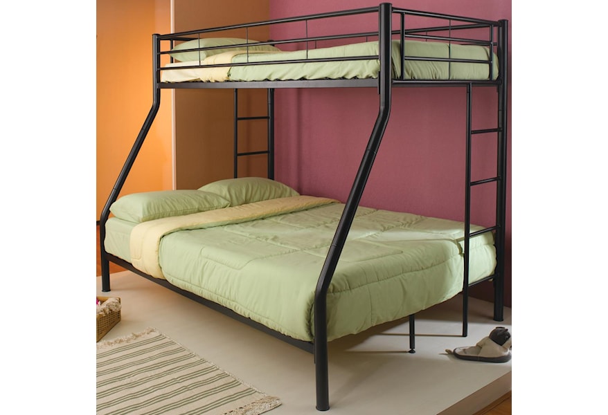 Coaster Denley Metal Twin over Full Bunk Bed | A1 Furniture 