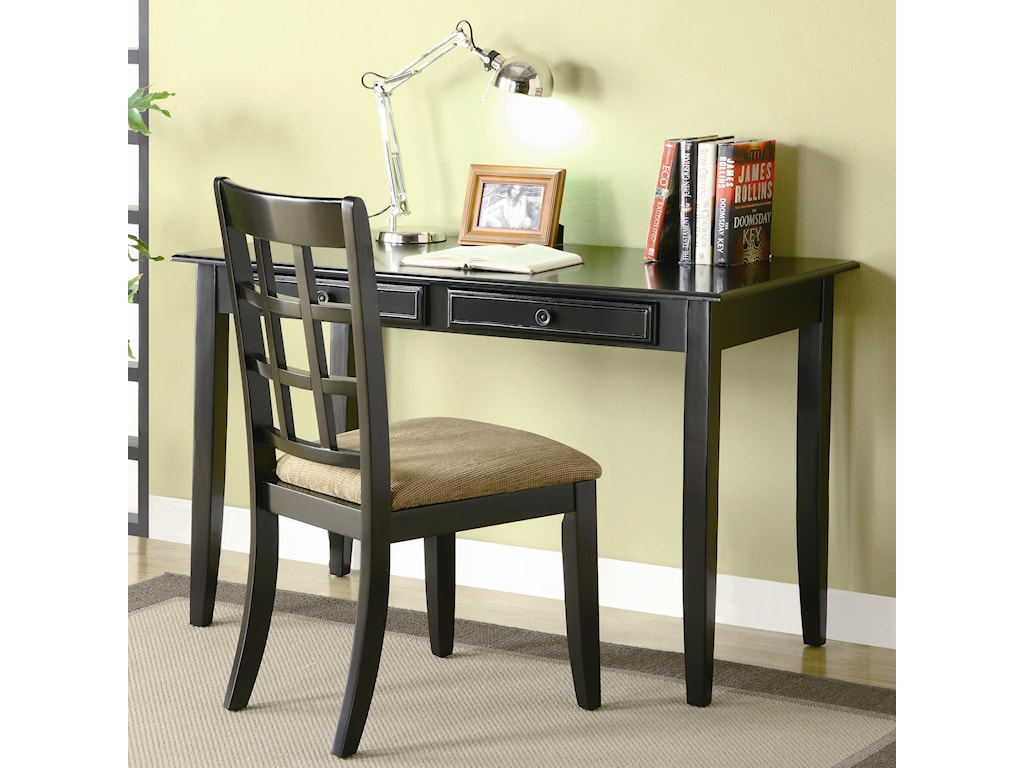 Coaster Table Desk With Two Drawers Desk Chair Value City