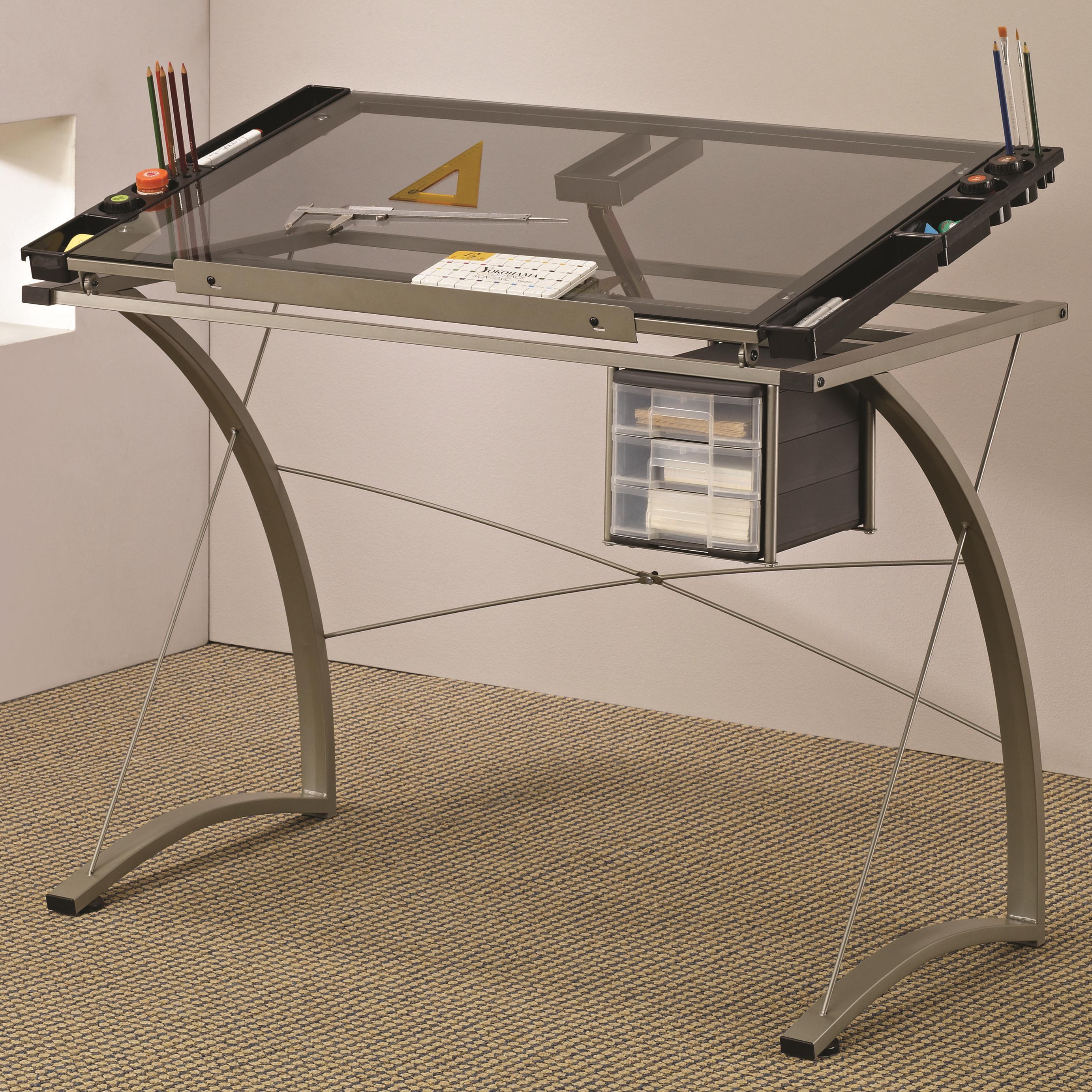 Coaster 800986 Artist Drafting Table Desk Sam Levitz Furniture