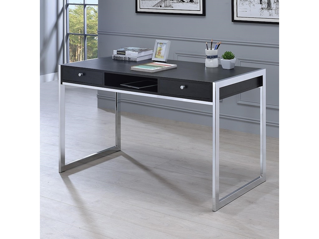 Fine Furniture 801352 Contemporary Computer Desk With 3 Drawers