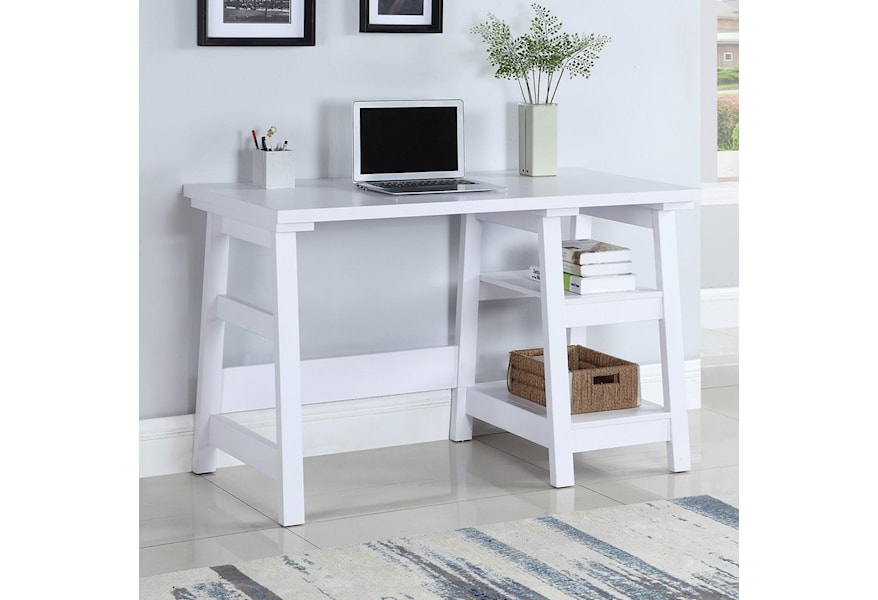 Coaster 801873 Transitional Writing Desk With Two Shelves Dunk