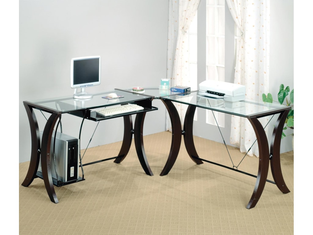 Coaster Division 800446 L Shape Computer Desk Unit Furniture Coaster Divisionl Shape Desk