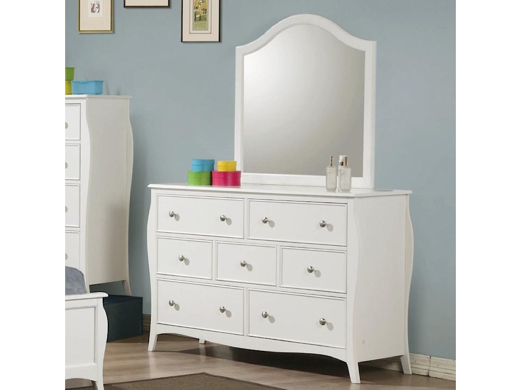 Coaster Dominique Drawer Dresser With Mirror Rooms For Less