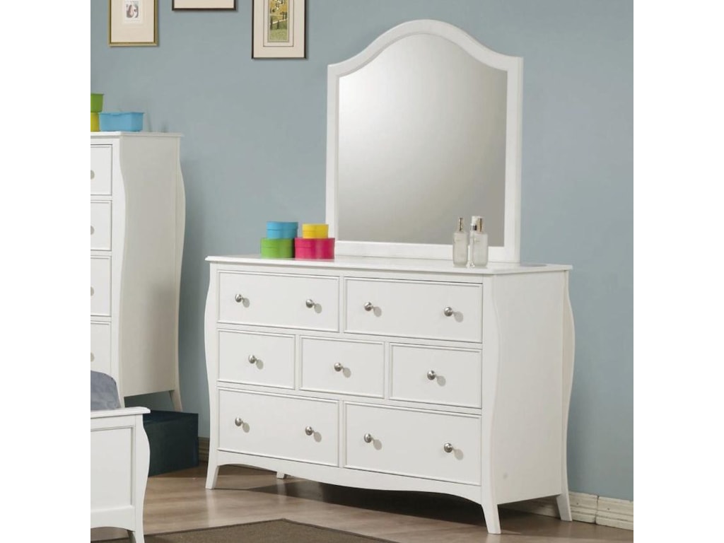 Coaster Furniture Dominique Drawer Dresser With Mirror Del Sol