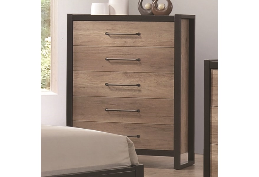 Coaster Edgewater 5 Drawer Industrial Chest Prime Brothers