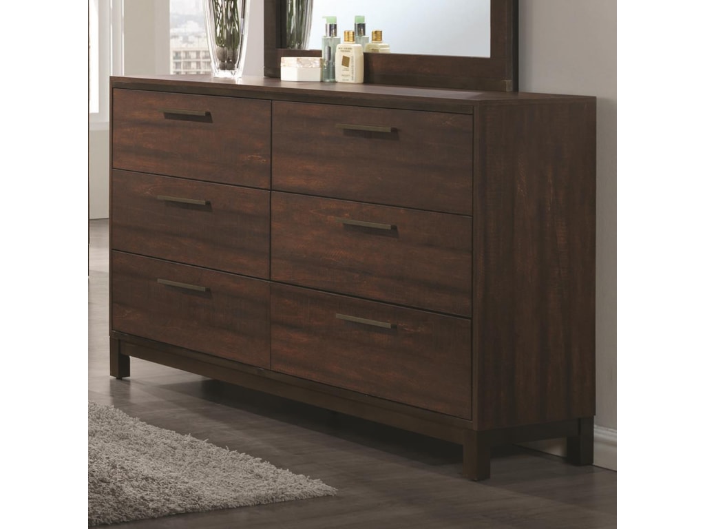 Coaster Edmonton 204353 Dresser With Six Dovetail Drawers Dunk Home Bedroom Furniture Dressers Coaster Edmonton Dresser Edmontondresser