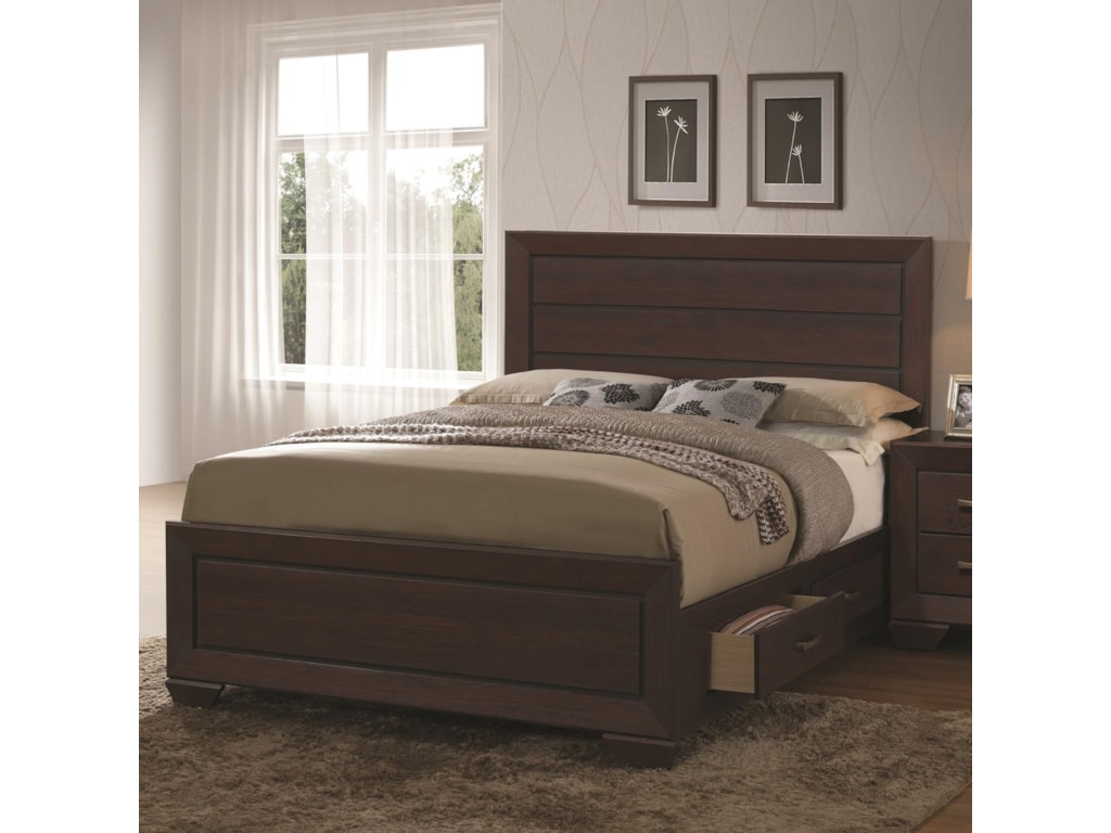 Coaster Fenbrook 204390q Transitional Queen Bed With Storage Drawers Fenbrook Transitional Queen Bed With Storage Drawers By Coaster
