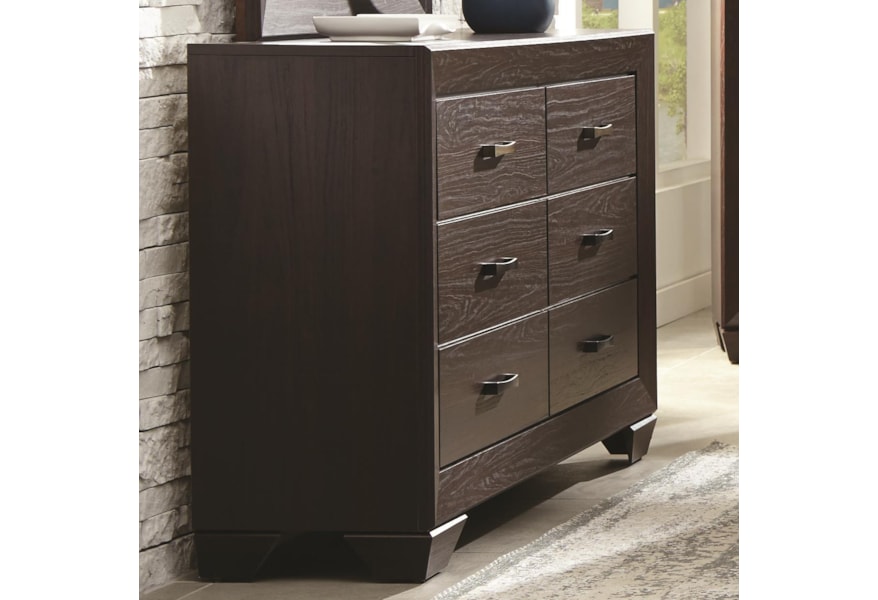 Coaster Fenbrook 204393 Transitional Six Drawer Dresser Dunk