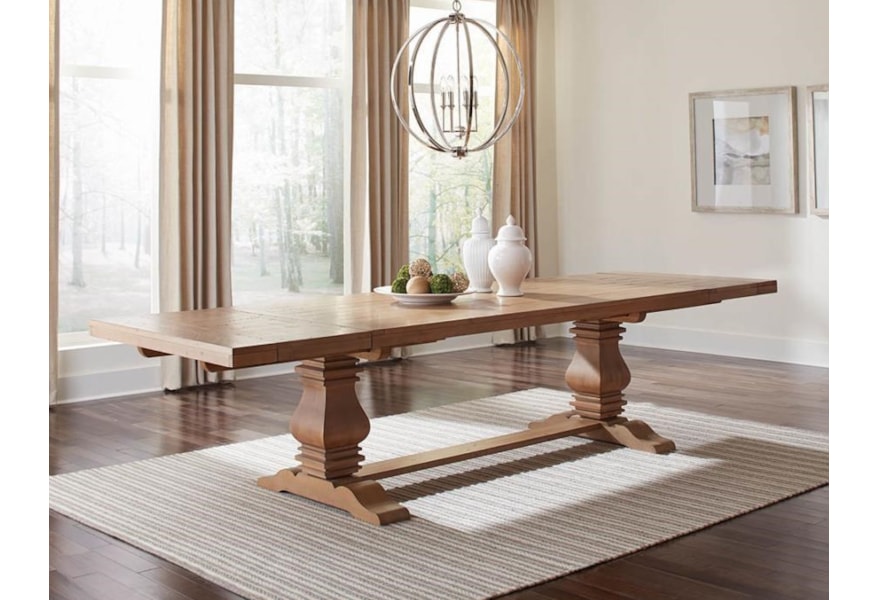 Coaster Florence Rectangular Double Pedestal Dining Table Dream