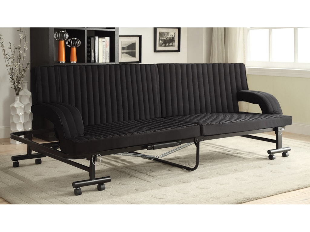 Coaster Futons Black Sofa Bed With Metal Frame Value City Coaster Futonsblack Sofa Bed
