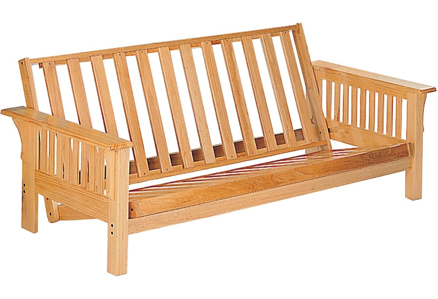 Coaster Futons Casual Futon Frame With Slat Side Detail Value