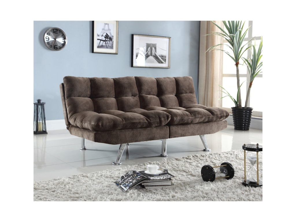Coaster Futons Plush Sofa Bed With Padded Velvet Value City Coaster Futonssofa Bed