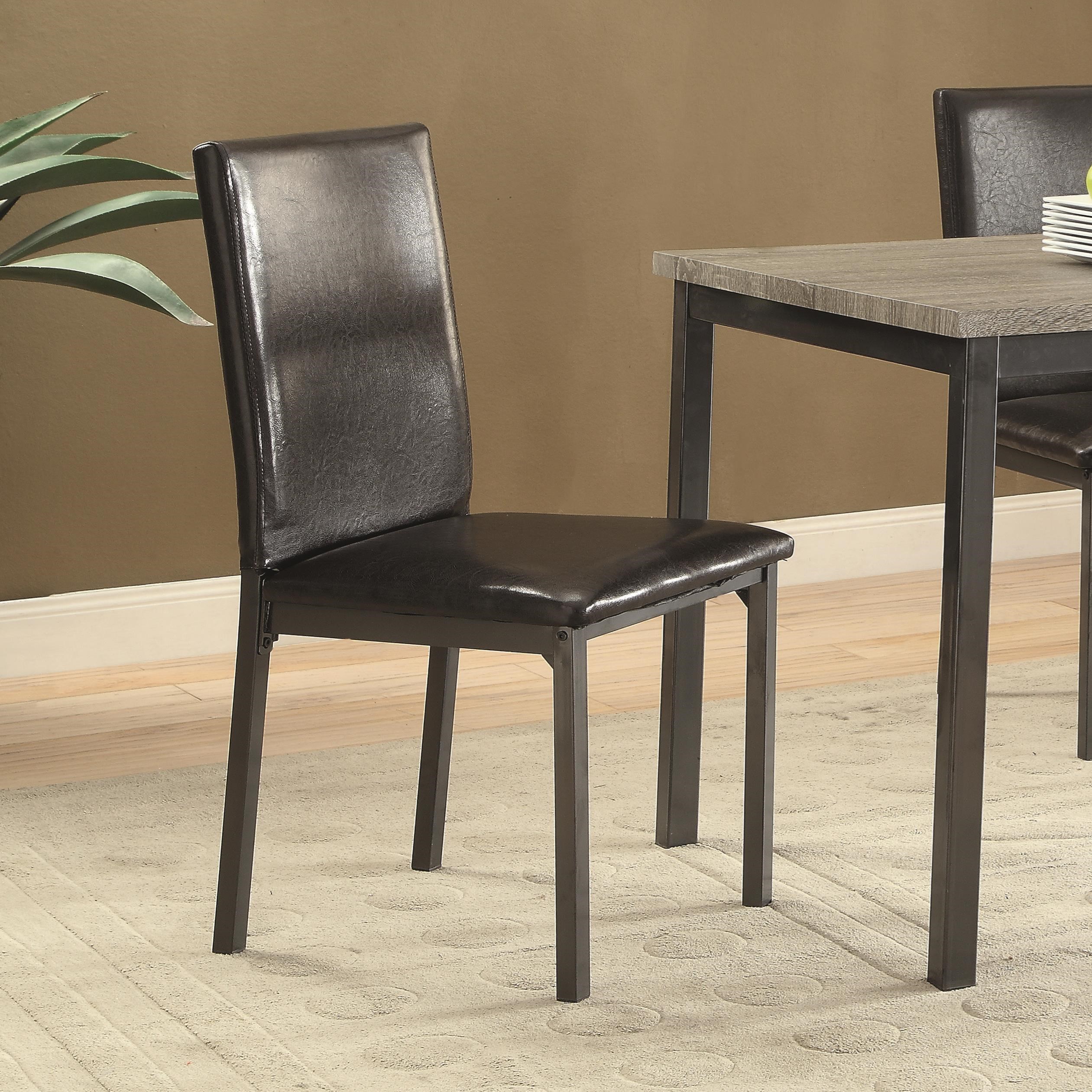 Coaster Garza 100612 Upholstered Dining Chair With Full Back Lapeer Furniture Mattress Center Dining Side Chairs