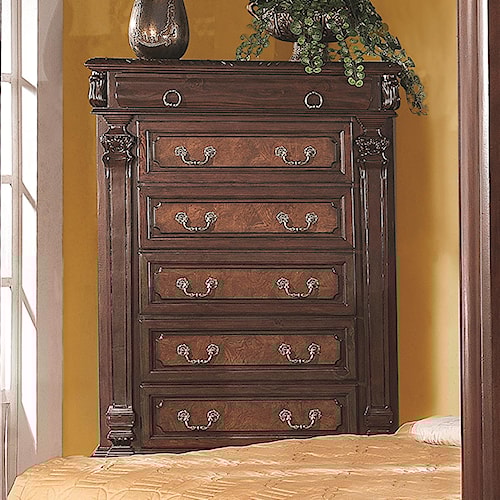 Coaster Grand Prado Tall Chest W 5 Drawers Value City