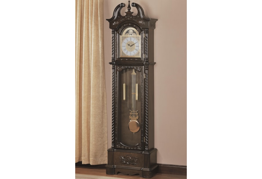 Coaster Grandfather Clocks Dark Traditional Grandfather Clock With Chime Northeast Factory Direct Grandfather Clock Coaster Grandfather Clocks Dark Traditional Grandfather Clock With Chime Northeast Factory Direct Grandfather Clock