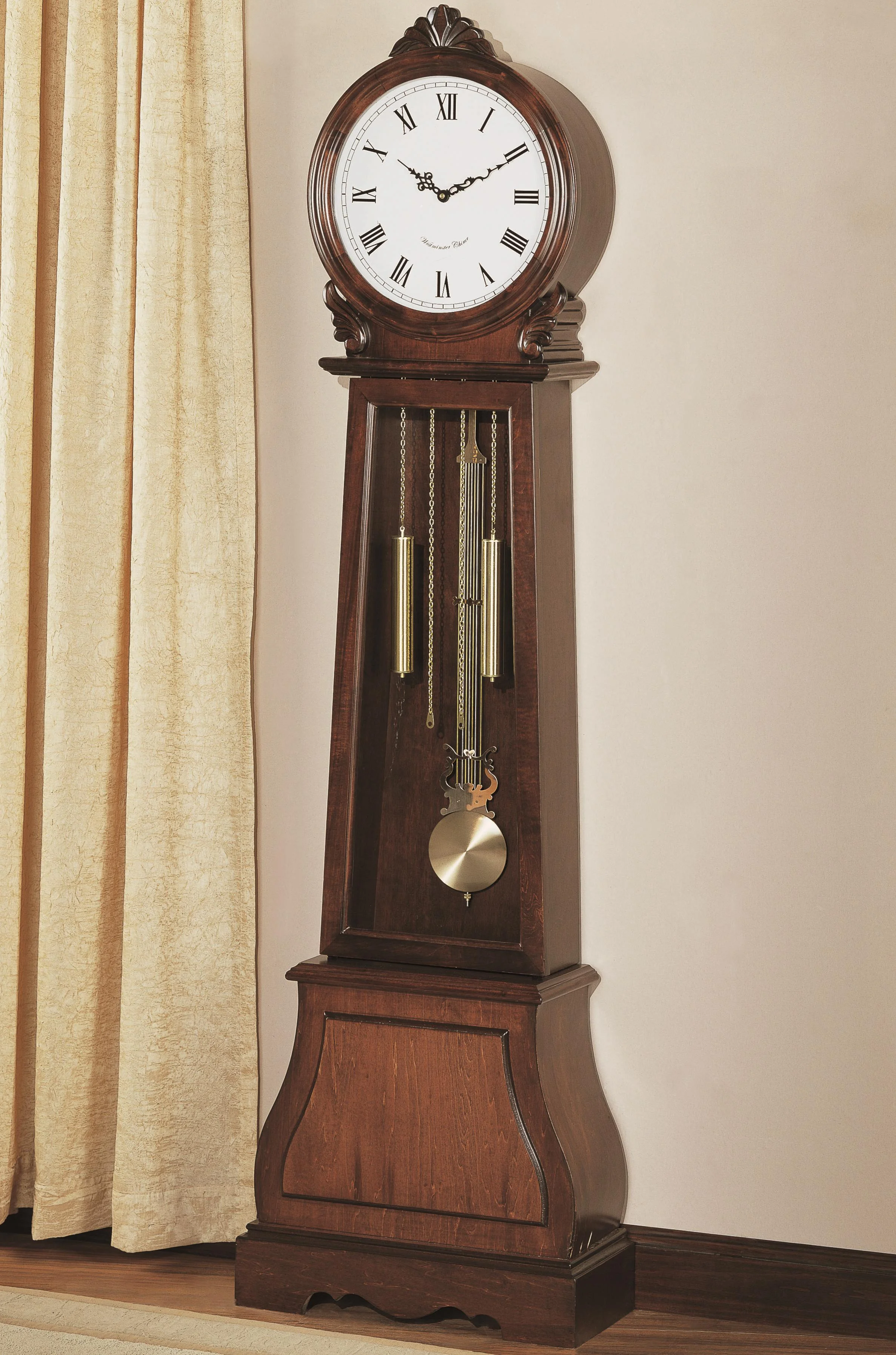 Coaster Grandfather Clocks 900723 Brown Traditional Grandfather Clock with  Chime, A1 Furniture & Mattress