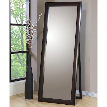 Coaster Winslow 223256 Rustic Full Length Standing Mirror with Coat Hooks, Arwood's Furniture