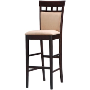 Coaster Mix Match 30 Upholstered Panel Back Bar Stool With Fabric Seat A1 Furniture Mattress Bar Stools