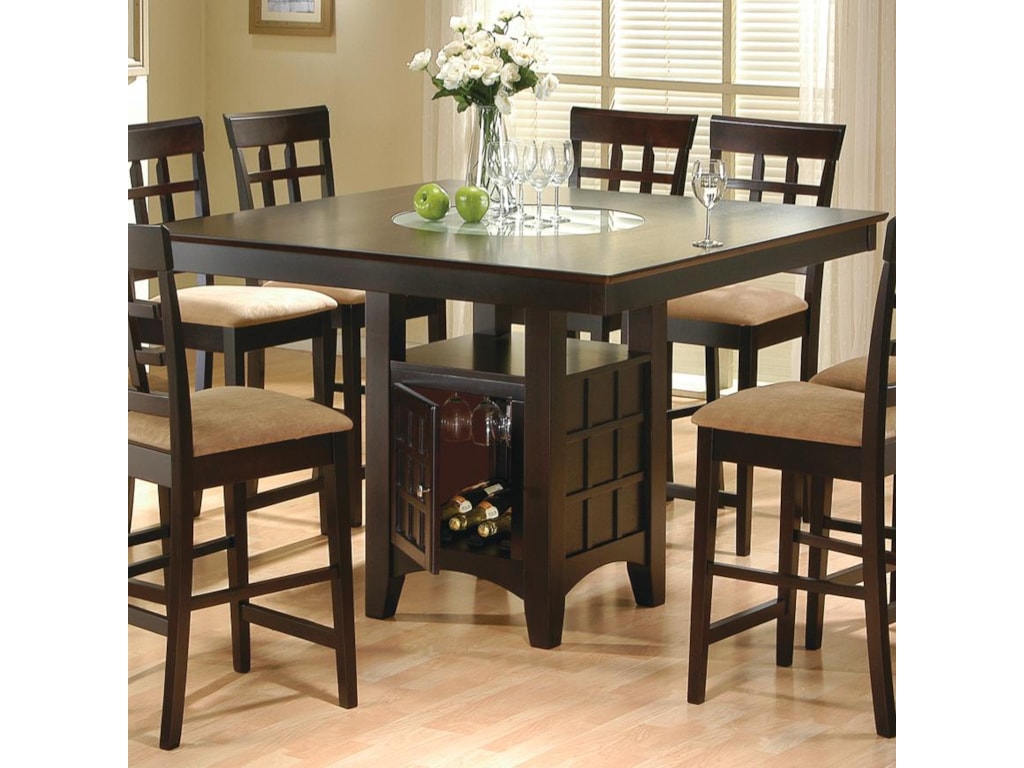 Mix Match Counter Height Dining Table With Storage Pedestal Base By Coaster At Value City Furniture