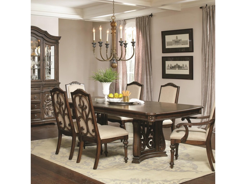 Coaster Ilana 122251 Traditional Rectangular Dining Table With Two Coaster Ilana Rectangular Dining Table