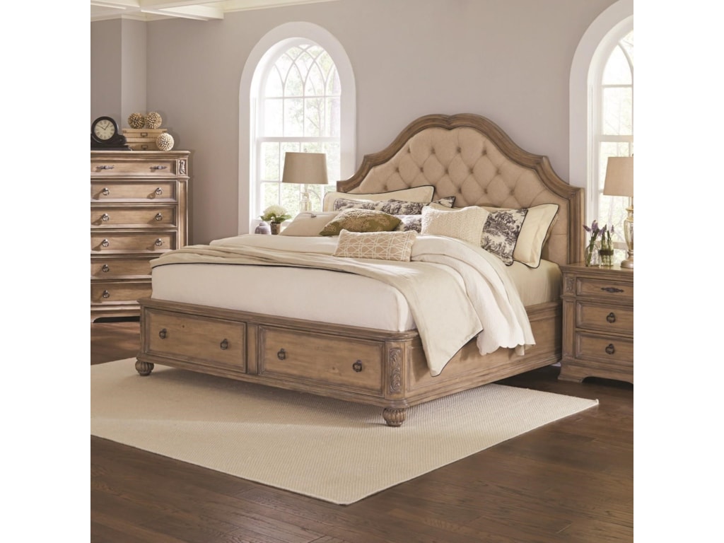 Coaster Ilana Queen Storage Bed With Upholstered Headboard Value Coaster Ilanaqueen Storage Bed
