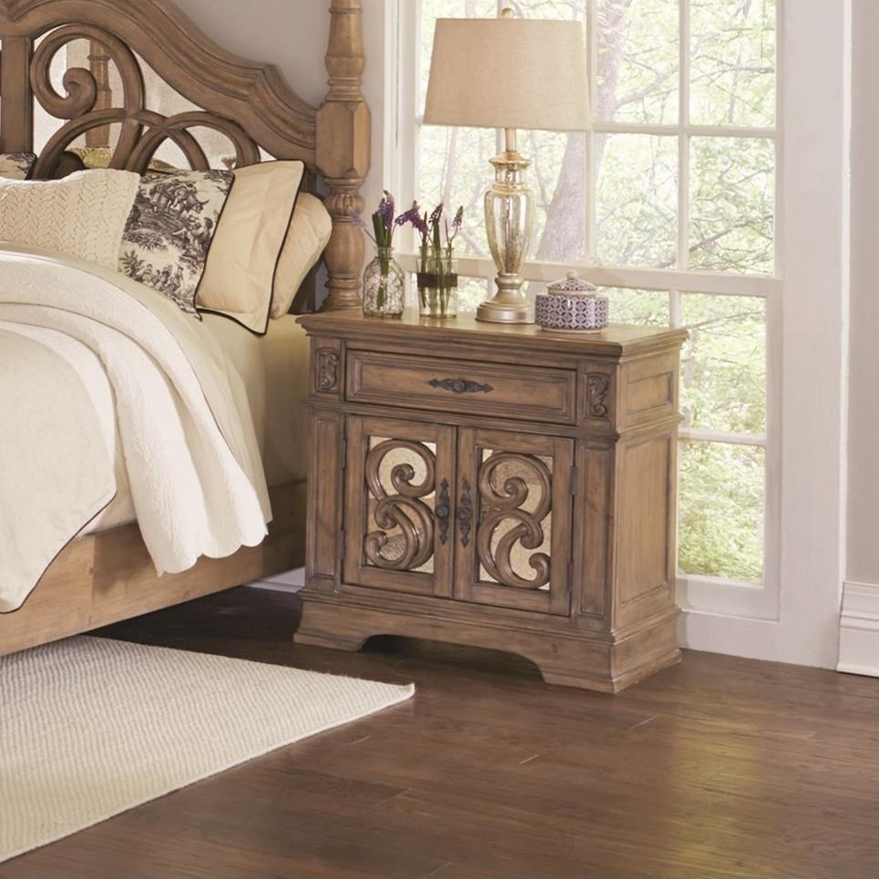 Coaster Ilana 205077 Night Stand With Felt Lined Drawer Northeast Factory Direct Nightstands