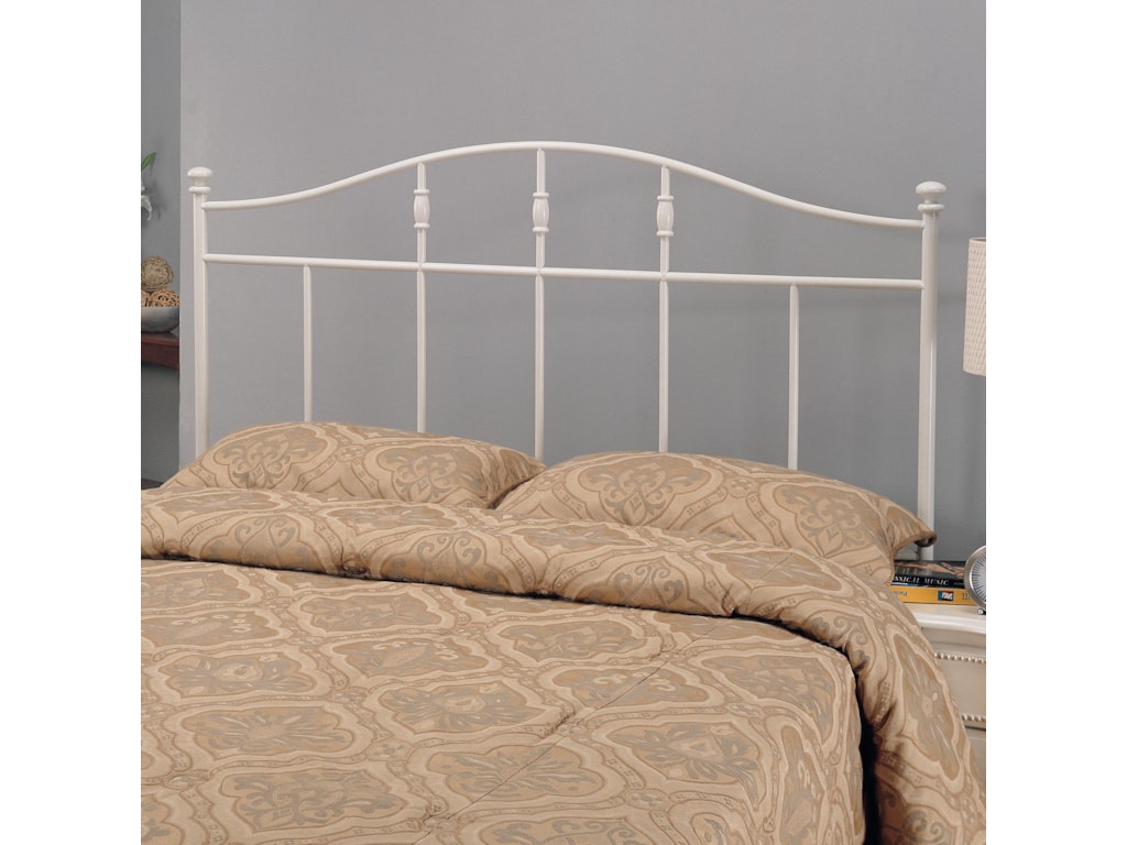 Iron Beds And Headboards Full Queen Cottage White Metal Headboard By Coaster At Dunk Bright Furniture