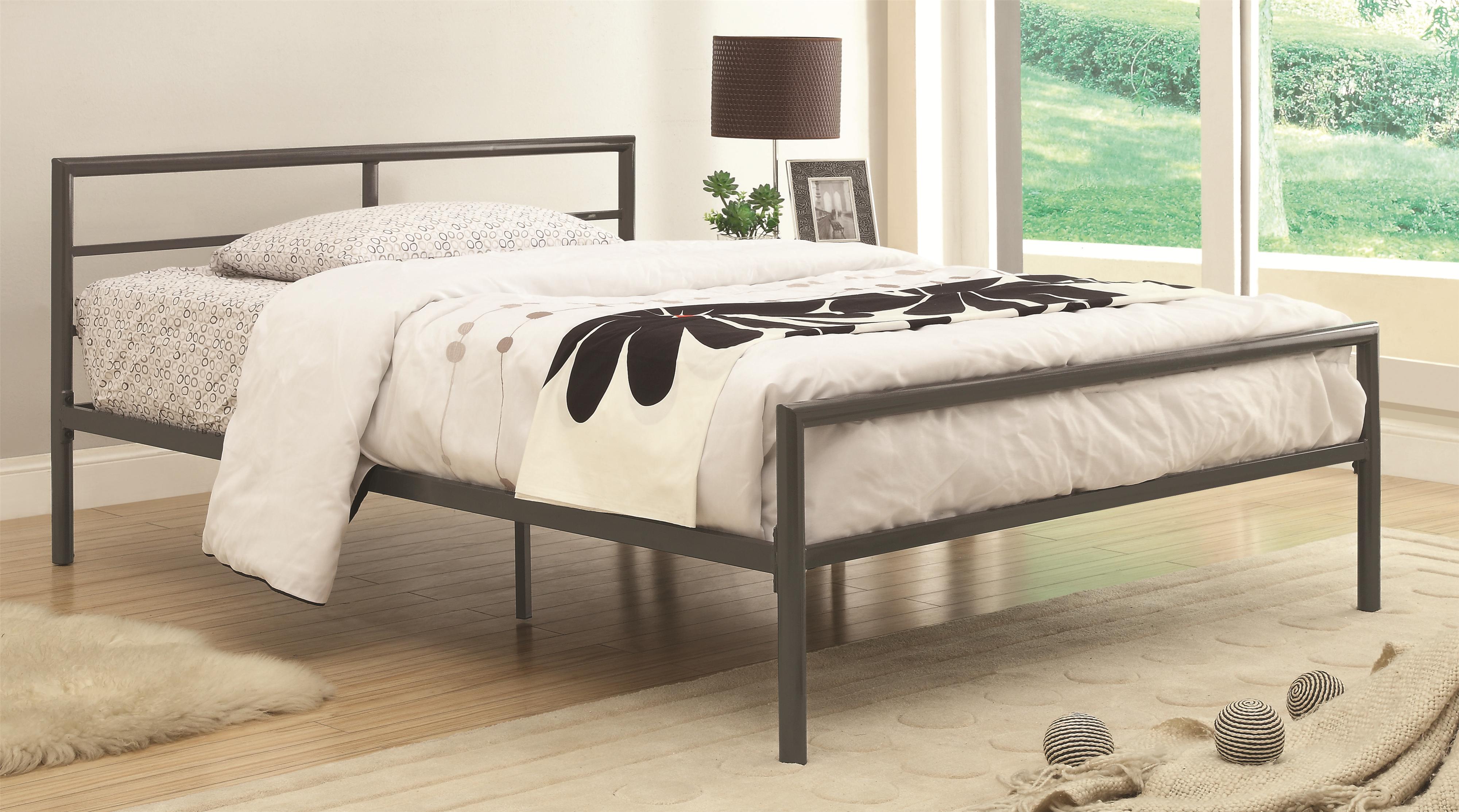 Coaster Iron Beds And Headboards Fisher Twin Bed With Sleek Lines