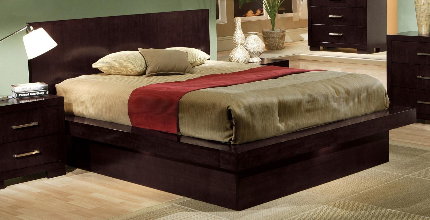 all wood king platform bed