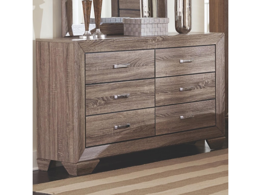 Fine Furniture Kauffman 204193 Dresser With 6 Drawers And Tapered