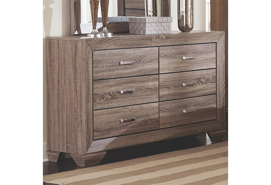 Coaster Kauffman Dresser With 6 Drawers And Tapered Feet Value