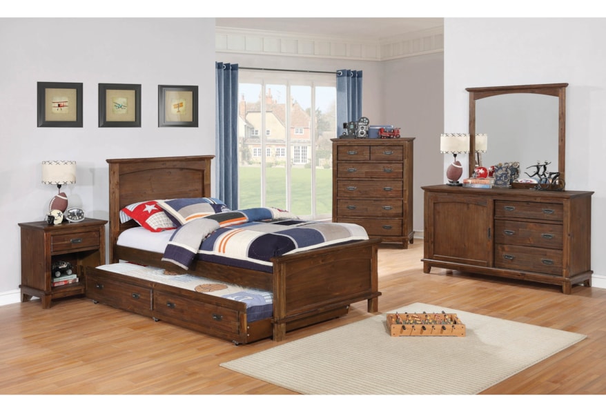 Coaster Kinsley 401004 Transitional Youth Bedroom Dresser Mirror