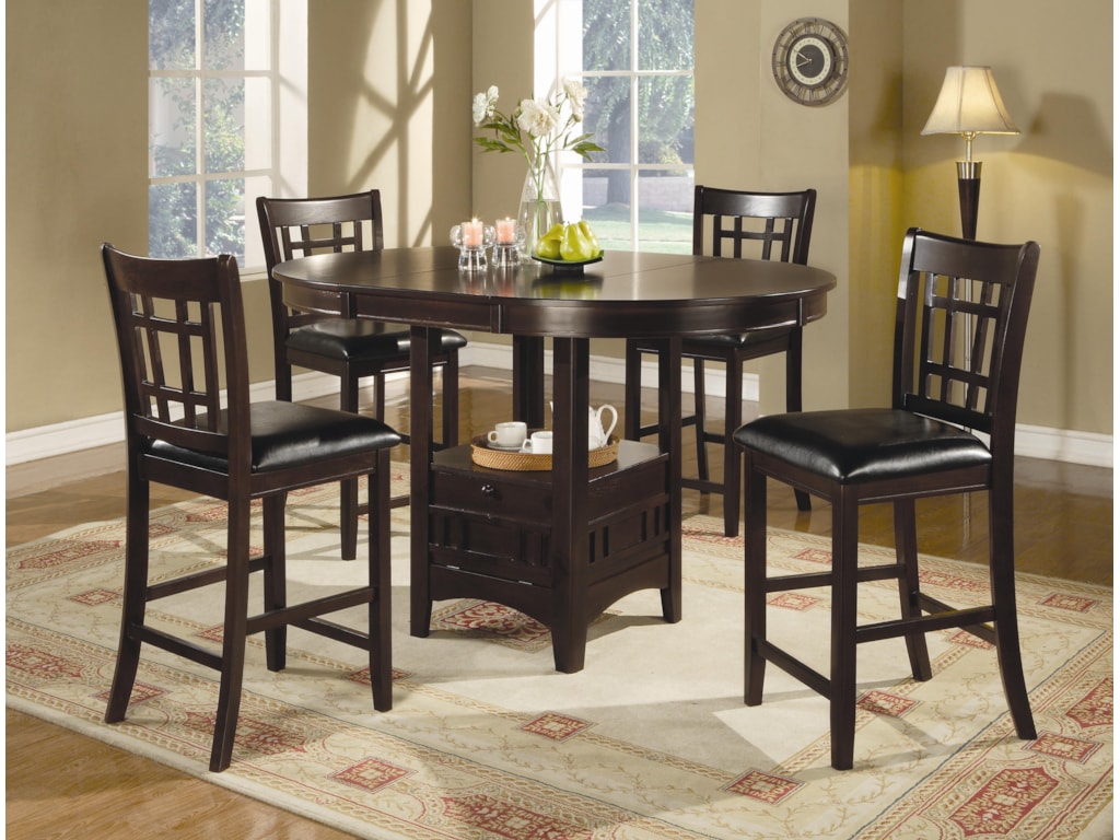 Lavon 5 Piece Counter Table And Chair Set By Coaster At Northeast Factory Direct