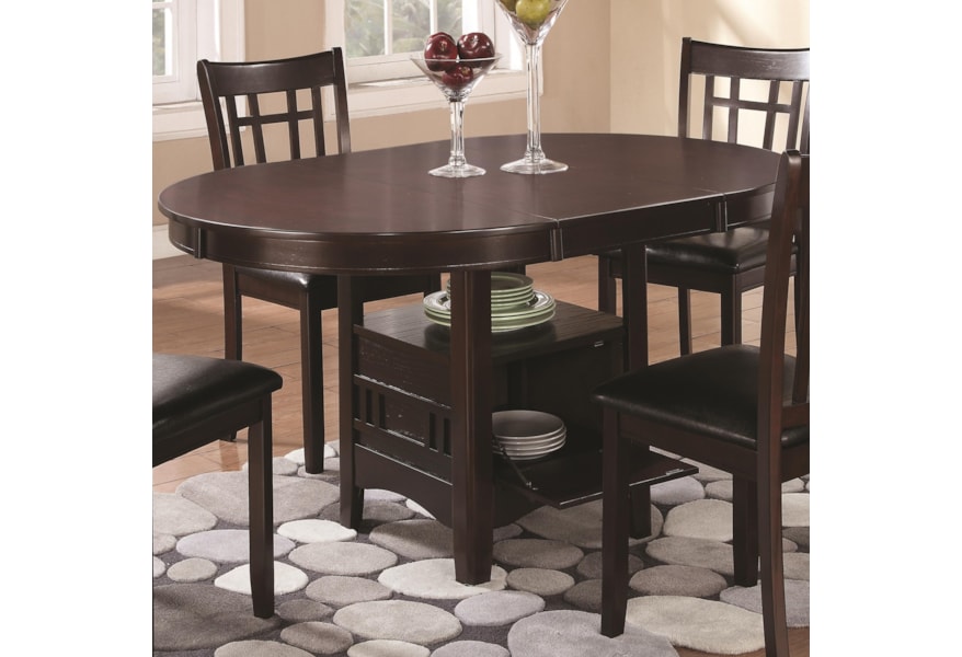 Coaster Lavon Dining Table With Storage Value City Furniture Kitchen Tables