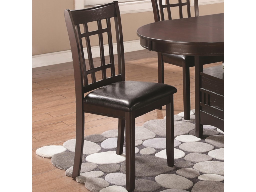 Coaster Lavon 102672 Dining Side Chair With Padded Vinyl Seat Dunk Coaster Lavon 102672 Dining Side Chair With Padded Vinyl Seat Dunk